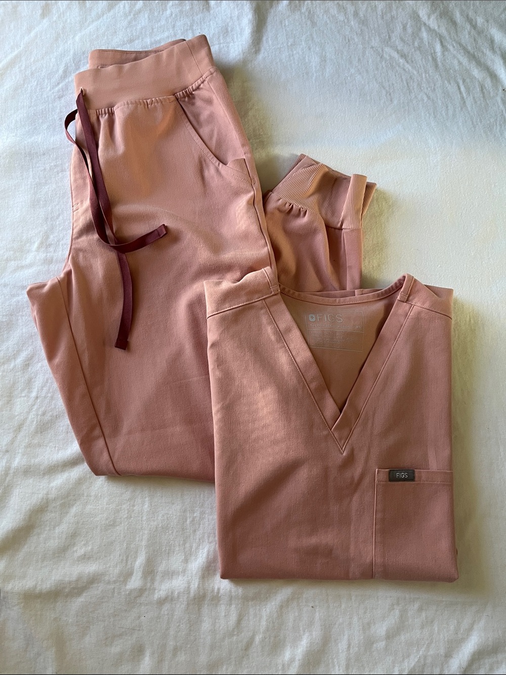 FIGS Scrub Set Pink Sand XS